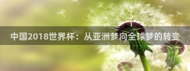 世界杯直播高清：中国2018世界杯：从亚洲梦向全球梦的转变